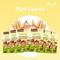 Los mejores  - Yammy- Galleta Ecológica Infantil (Mini Letras Multicereales) - 6 de 120 gr. (Total 720 gr.)
